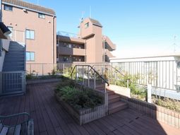 快適なテラスの風景