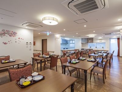 食事準備された食堂