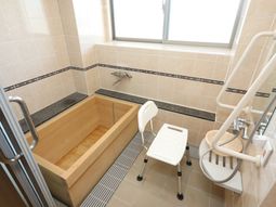 バリアフリーの洗浄浴室