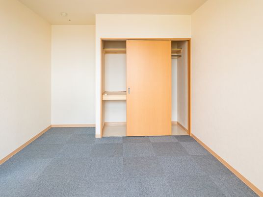 空間広々居室の一角