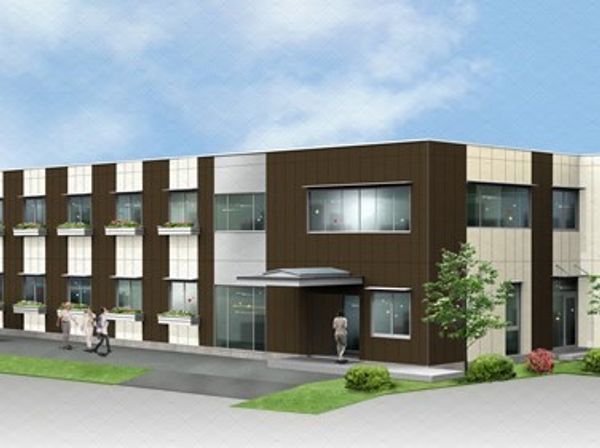 明るい建物の外観