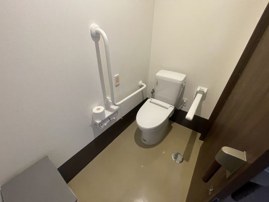 手すりのあるトイレ