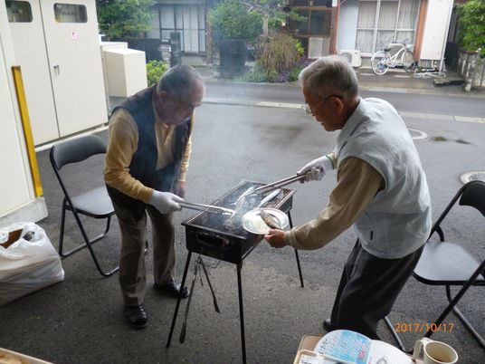 落ち着いた屋外活動