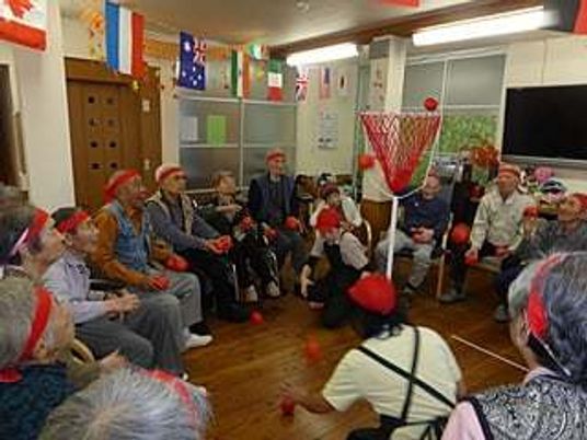 楽しげなレクリエーション活動