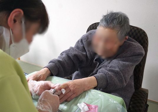 ケアの様子が見られる居室