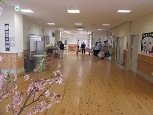 自然光が入る廊下