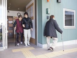 明るいエントランス