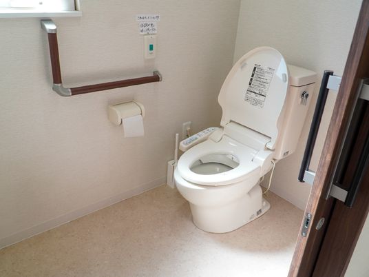清潔なトイレの一角