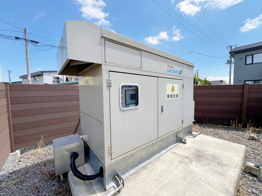 発電機横のスペース