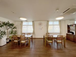 広々とした食堂