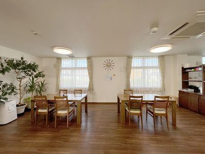 広々とした食堂