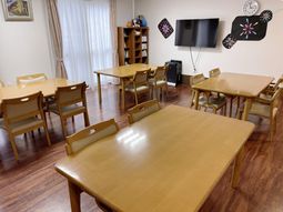 明るい共有スペース