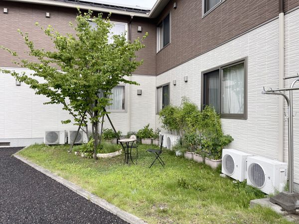 緑豊かな中庭