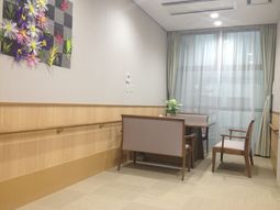 温かみのある応接スペース