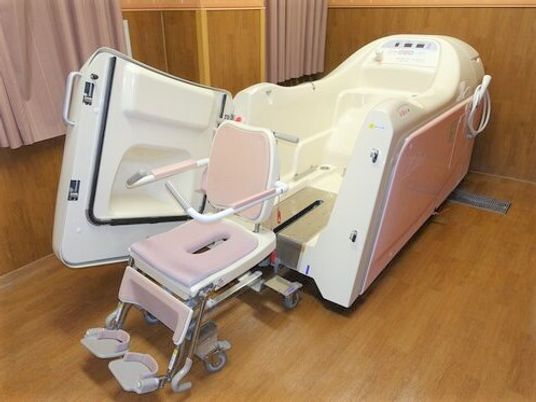 機能性重視の入浴設備