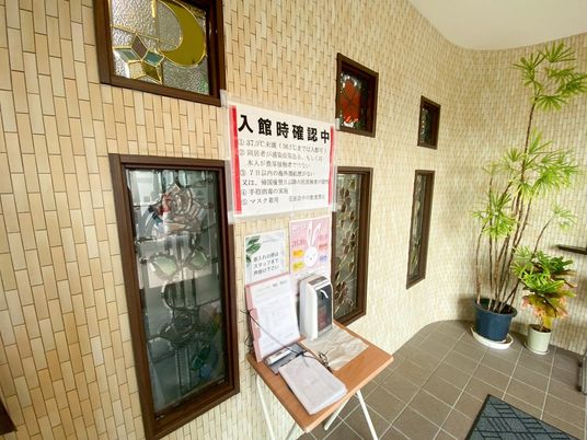 温かな雰囲気のエントランス