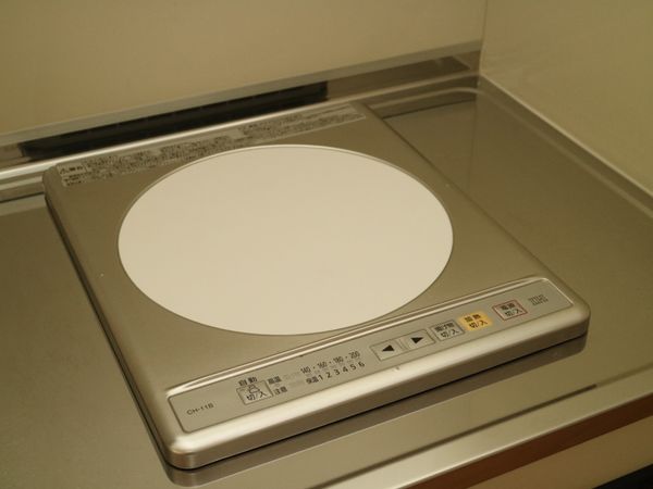 IHコンロのクローズアップ