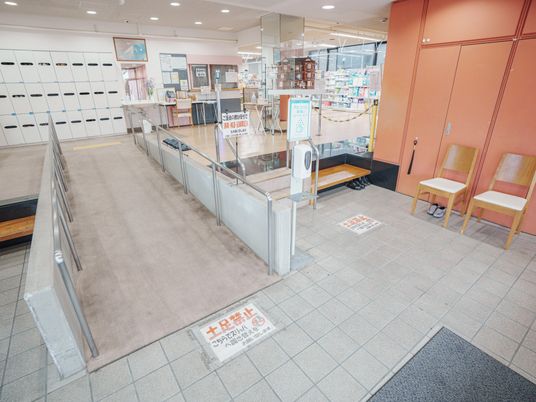 ゆったりとしたエントランス