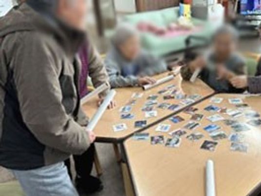 交流の様子が見える空間