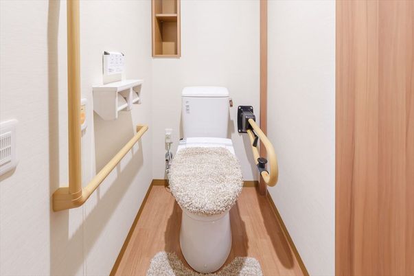 安全な設備のトイレ
