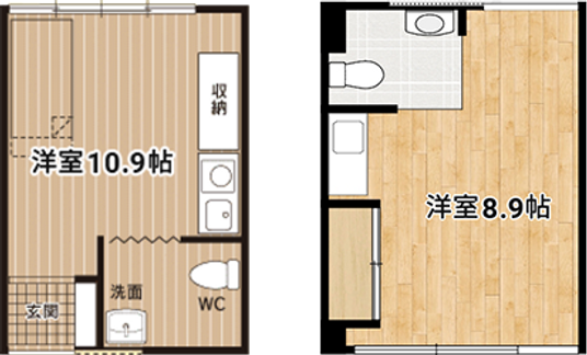 洋室の間取り図