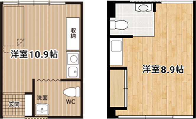 洋室の間取り図