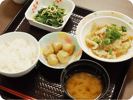 健康的な食事の提供例