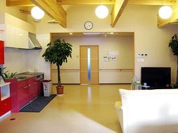 暖かみのある共用スペース