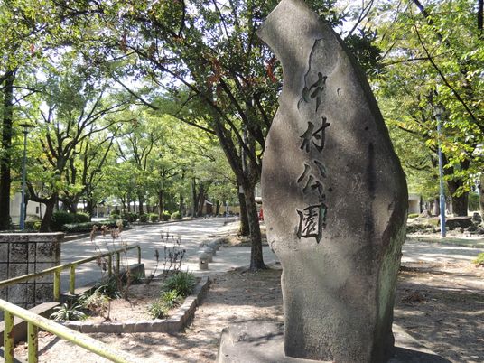 緑豊かな中庭風景