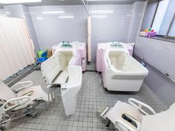 清潔な浴室設備