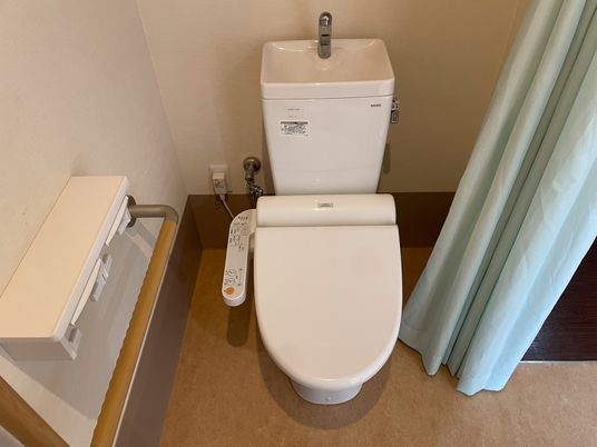 最新型の設備が整ったトイレ