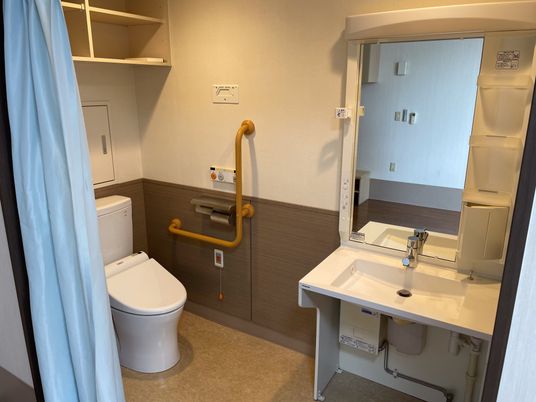 清潔なトイレ設備