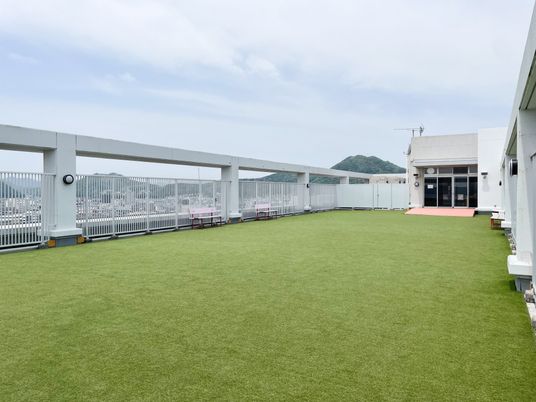 景色を望める広々としたテラス