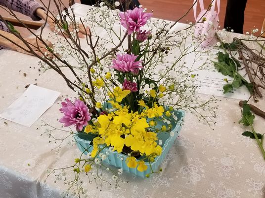 アクティビティの花装飾