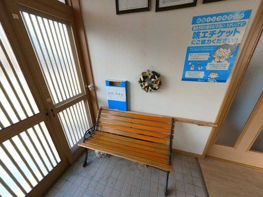 温かい玄関の様子