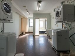 清潔な洗濯室
