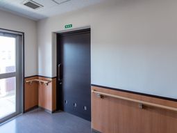 安全な廊下の一角