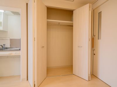 居室の広々クローゼット
