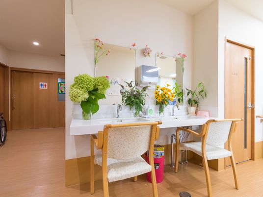 明るい洗面スペース