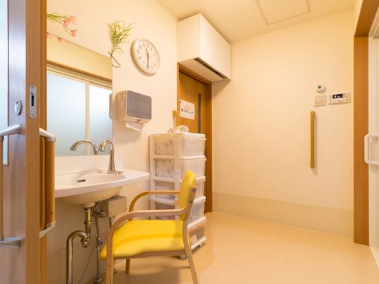 清潔な洗面台の様子