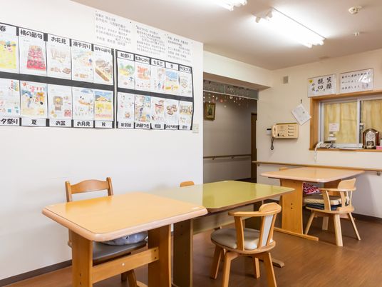 掲示物のある室内