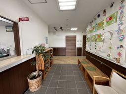 温かみある廊下