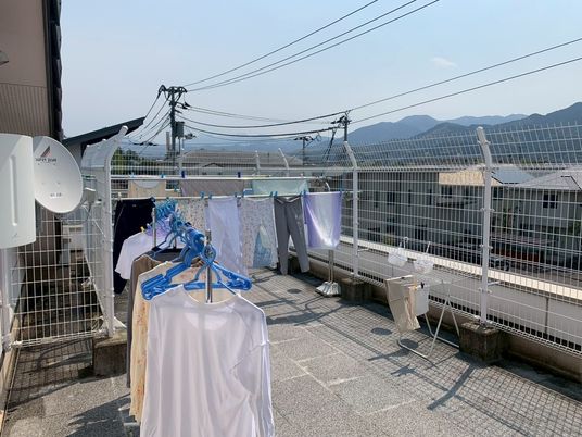 洗濯物干し場