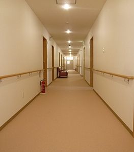 長い廊下のある施設