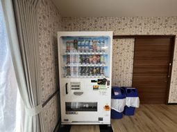 飲料自販機のある休憩室