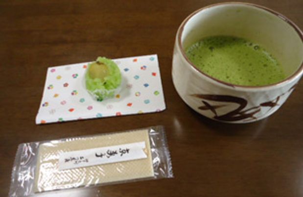 和風スイーツと抹茶のセット