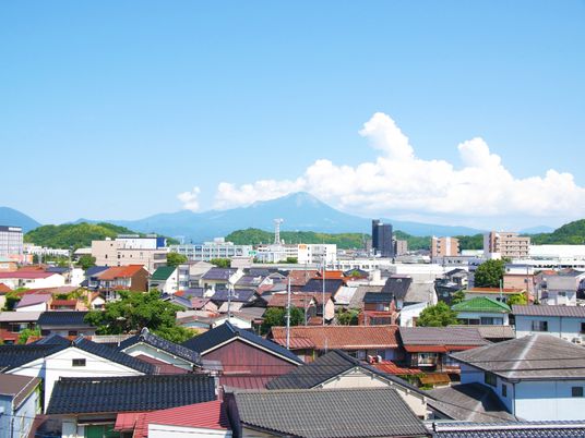 緑豊かな外観