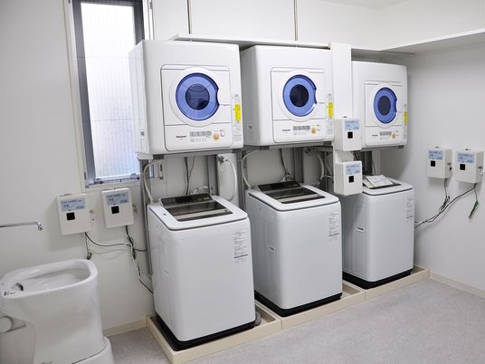 洗濯機と乾燥機の設置状態