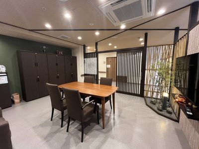 和やかな共有スペース