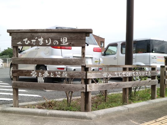 木製の案内看板